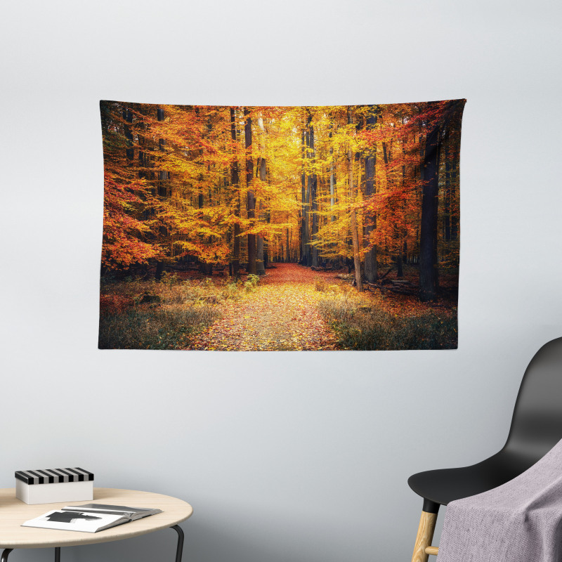 Vivid Leaf Plant Eco Wide Tapestry