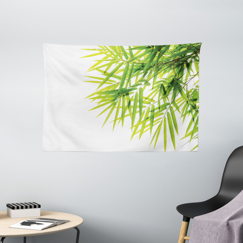 Bamboo Leaf Peace Wide Tapestry