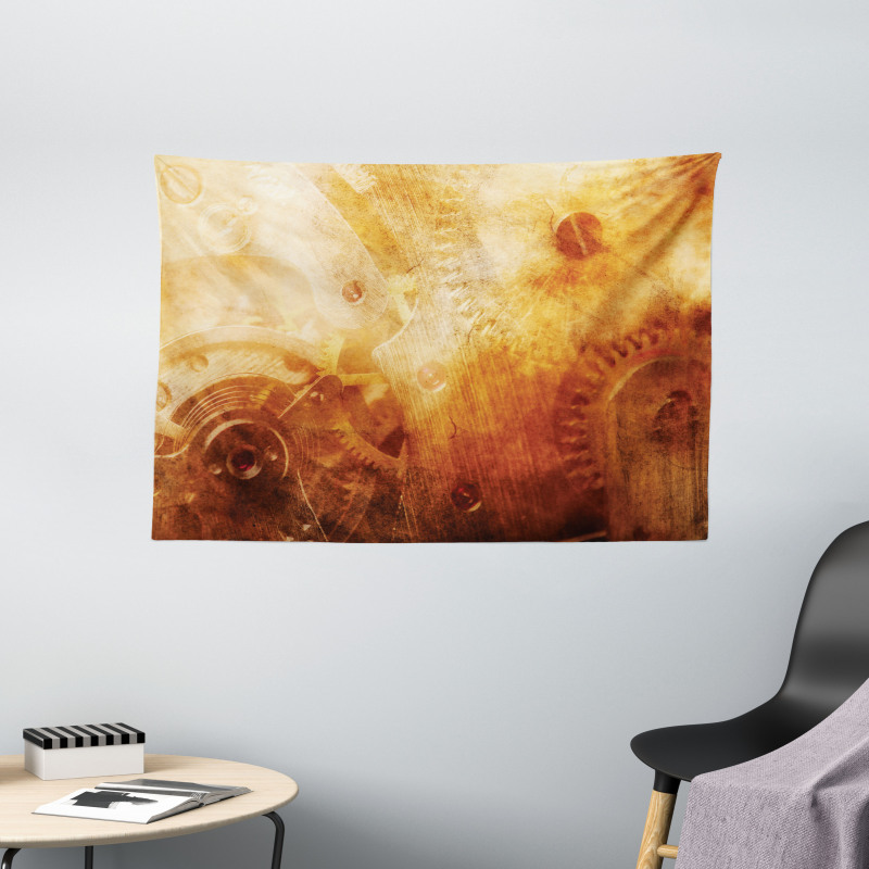 Retro Historical Wide Tapestry