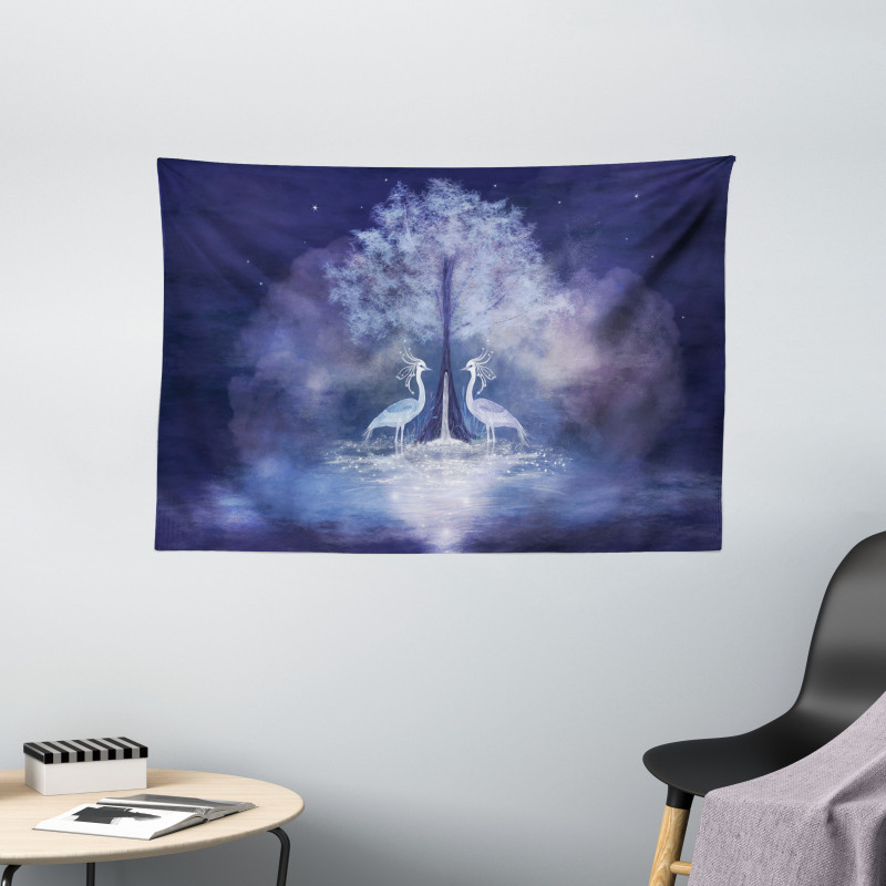 Mythical Dreamy Creature Wide Tapestry