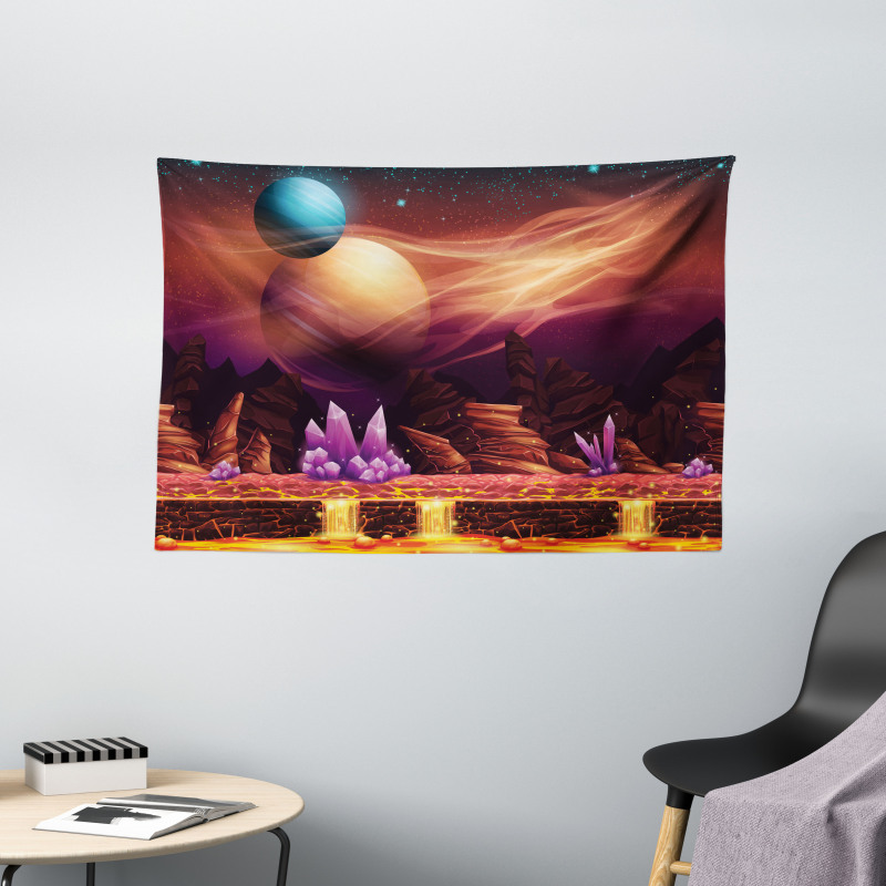 River Mars with Nebula Wide Tapestry