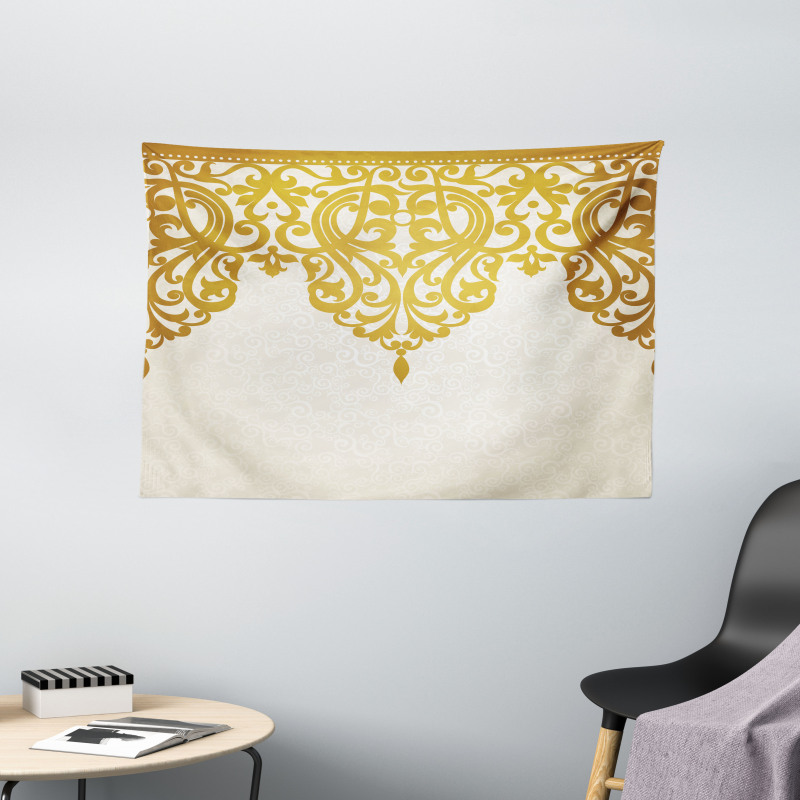 Medieval Baroque Art Wide Tapestry