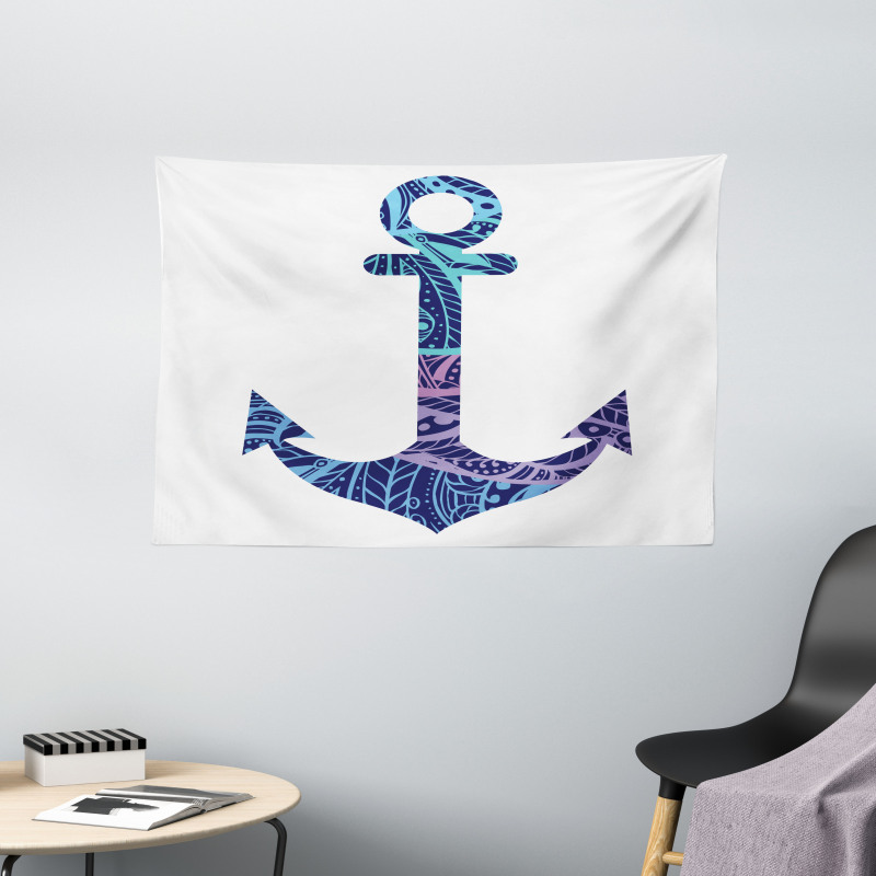 Anchor Image Sea Marine Wide Tapestry