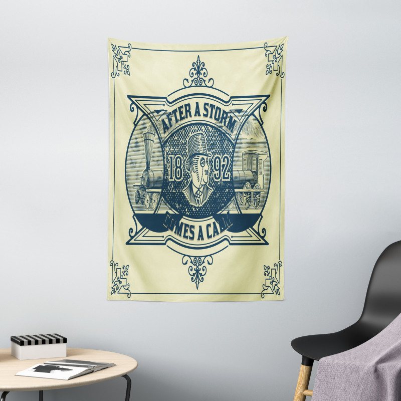 Calm Industry Scene Tapestry