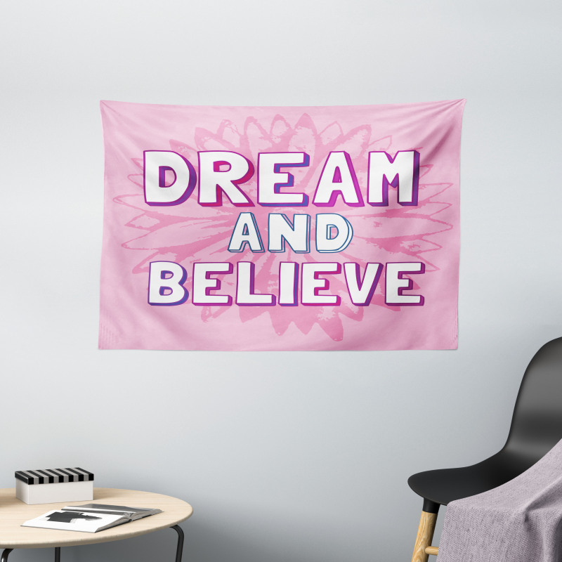 Motivational Phrases Wide Tapestry