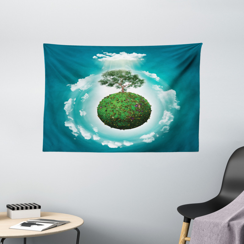 Ecology World Art Wide Tapestry