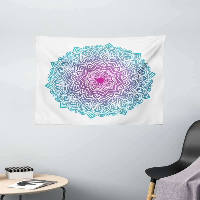 Floral Form Wide Tapestry