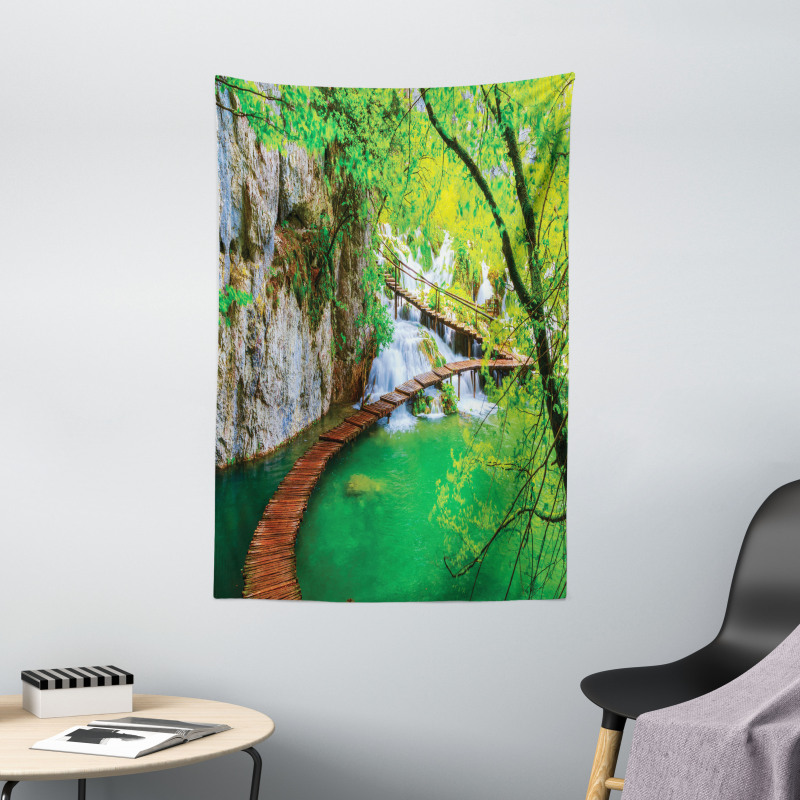 Cascade Trees Greenery Tapestry