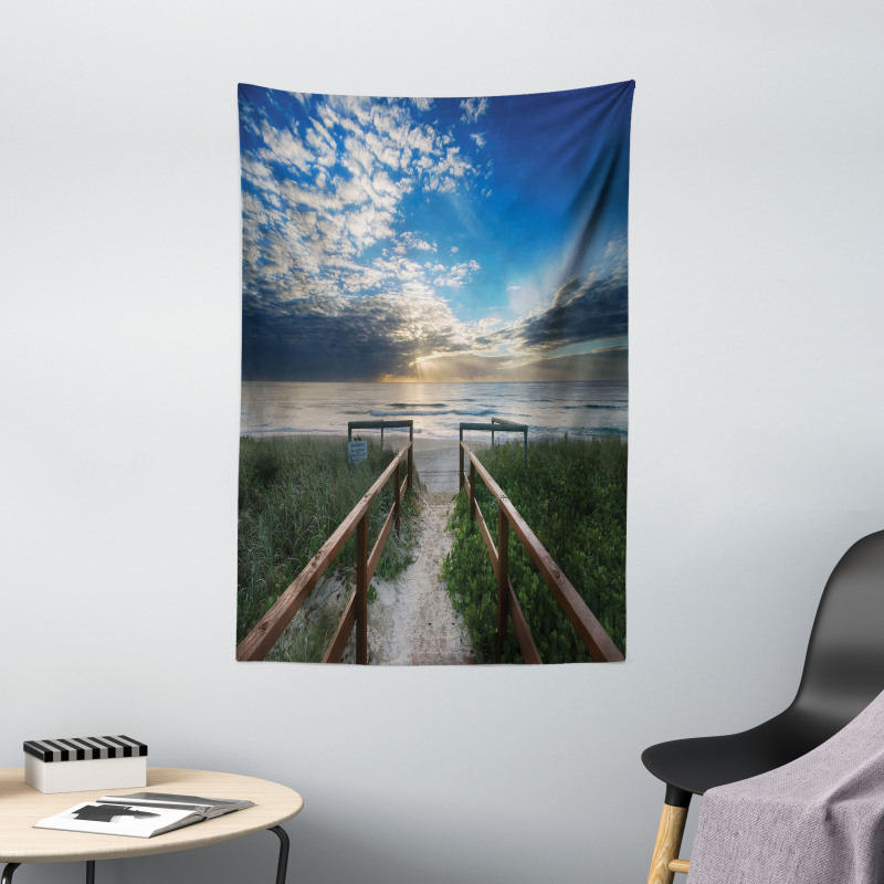 Pathway to Sea Swimming Tapestry