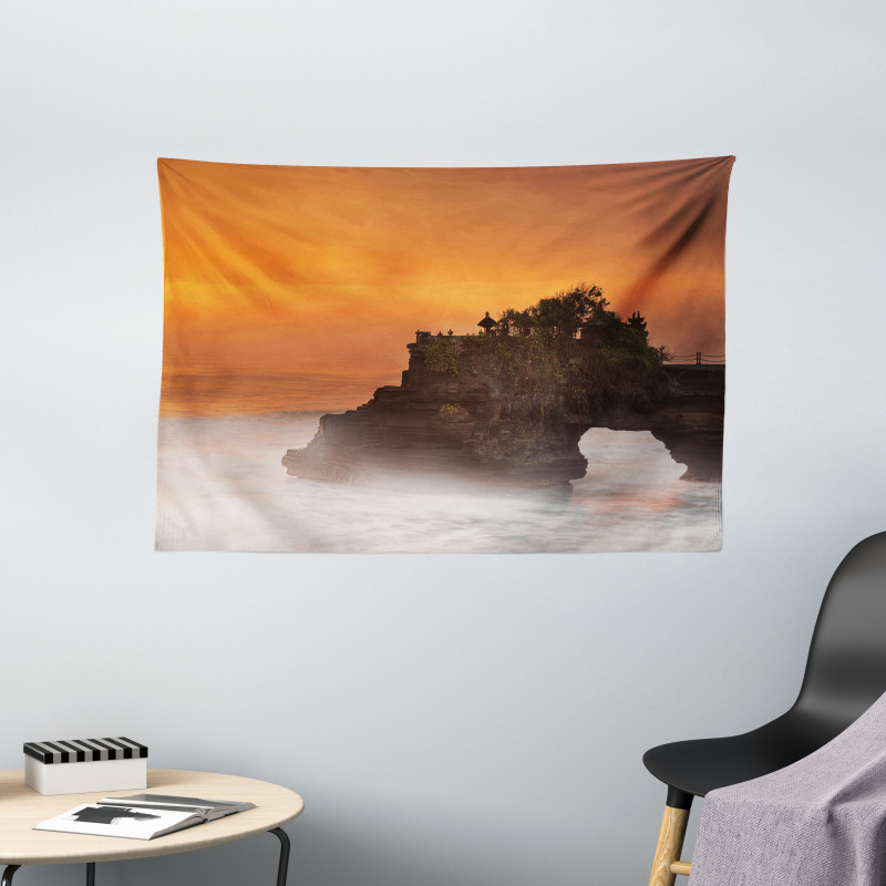 Exotic Sunset Wide Tapestry