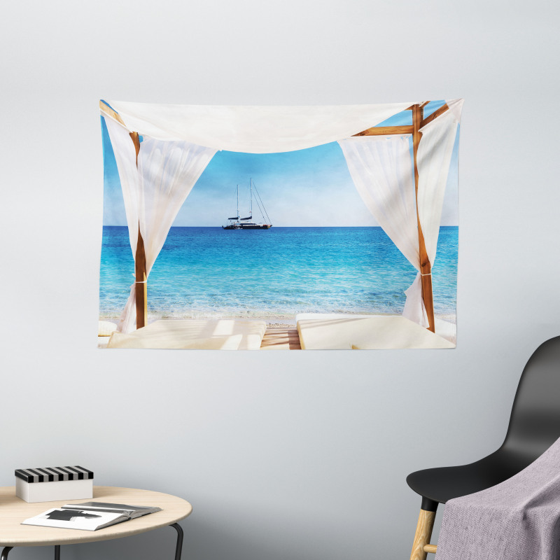 Honeymoon Themed Spa Wide Tapestry