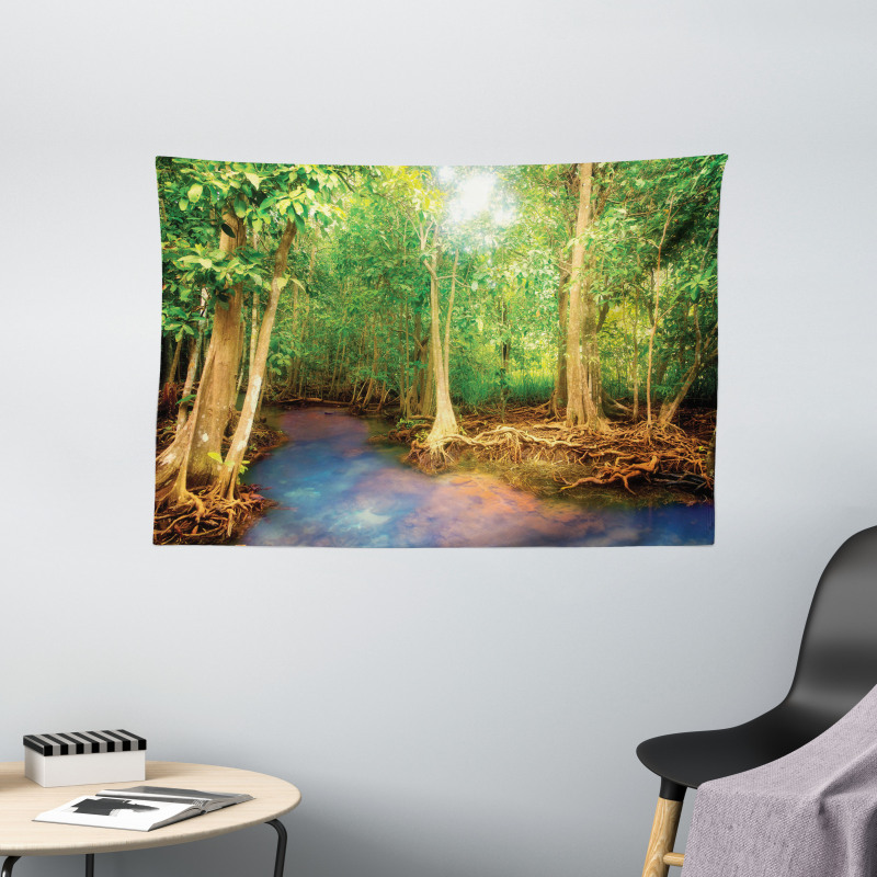 Roots of Mangrove Trees Wide Tapestry