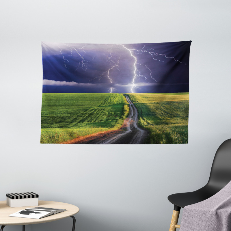 Solar Energy Storm Field Wide Tapestry