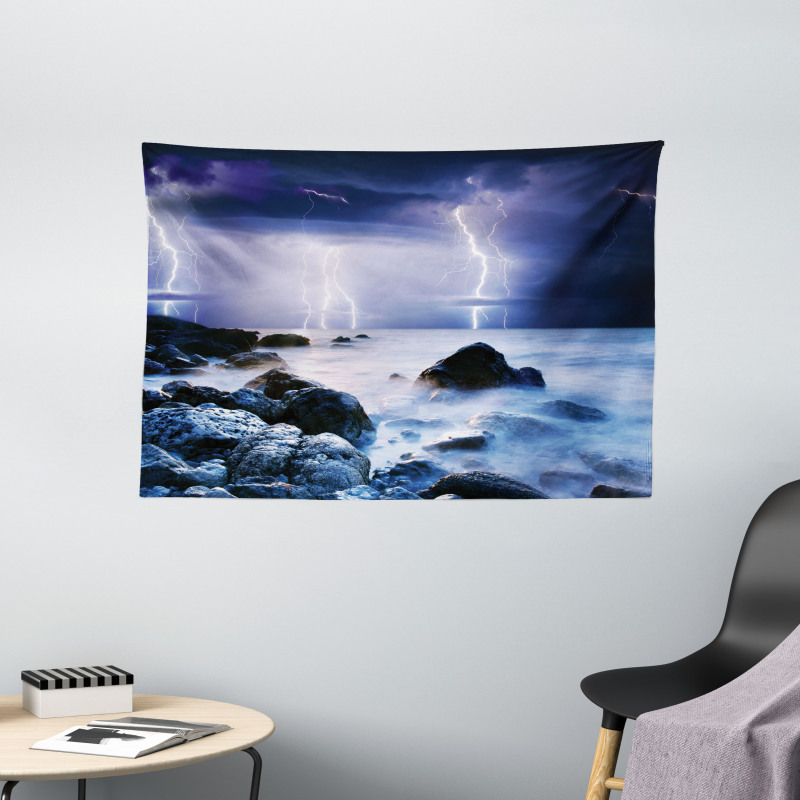 Stormy Weather in Summer Wide Tapestry