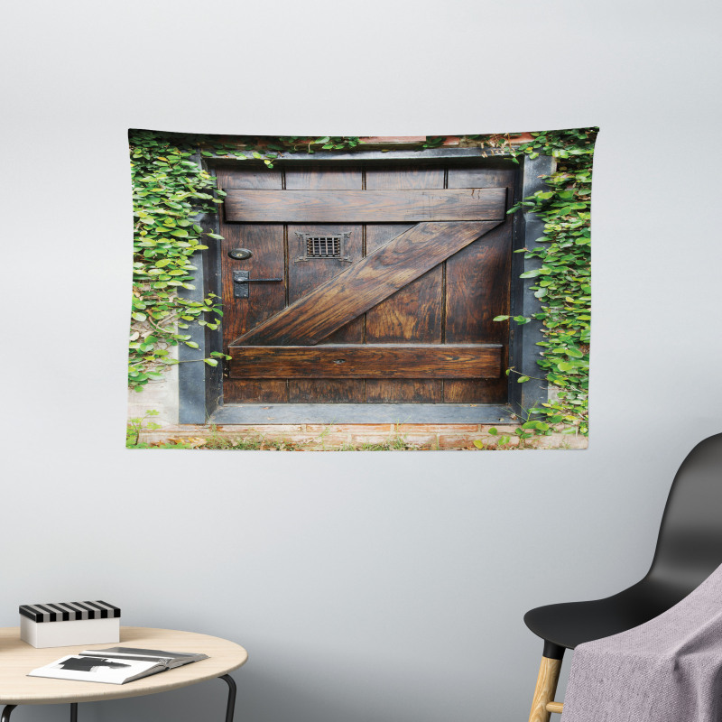 Spanish Style Garden Wide Tapestry