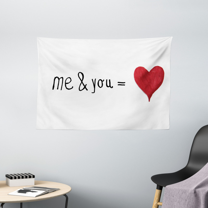 Words Affection Romance Wide Tapestry