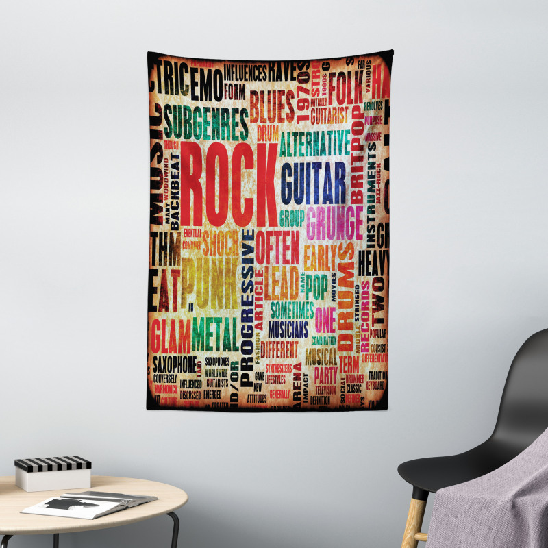 Music Rock 'n' Roll Poster Tapestry