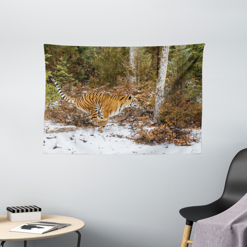 Bengal Tiger Wild Animal Wide Tapestry