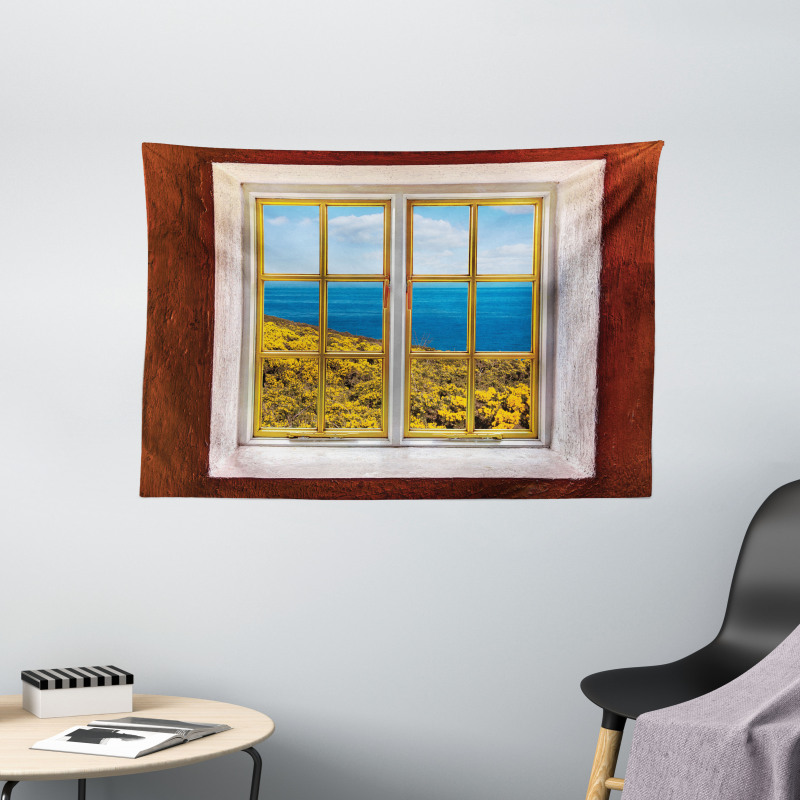 Tropical Scenery Holiday Wide Tapestry