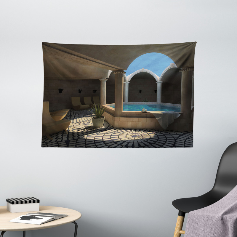 Spa Relaxation Pool Wide Tapestry