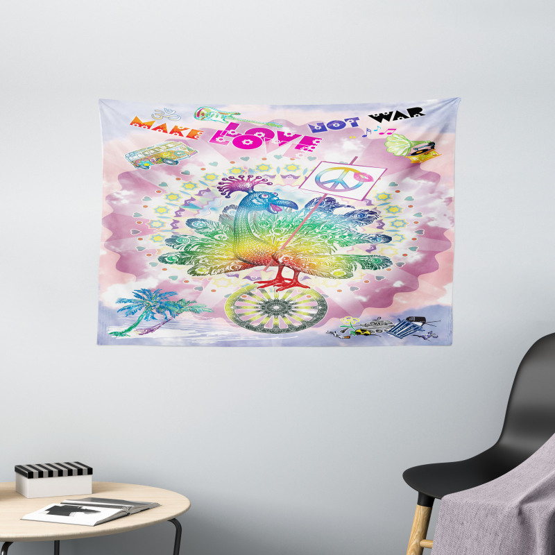 Tropical Turkey Wide Tapestry