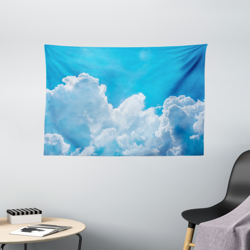 Clouds Sky Heaven Wide Tapestry
