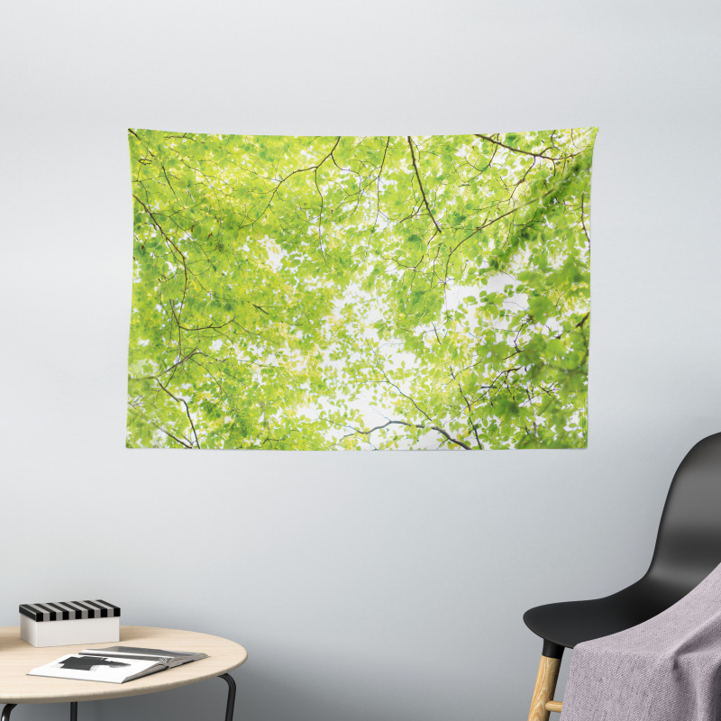 Nature Summertime Green Wide Tapestry