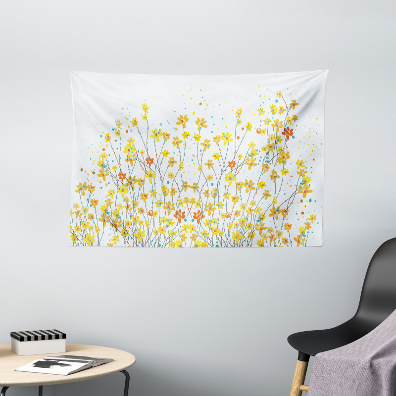 Daffodil Bloom Spring Wide Tapestry
