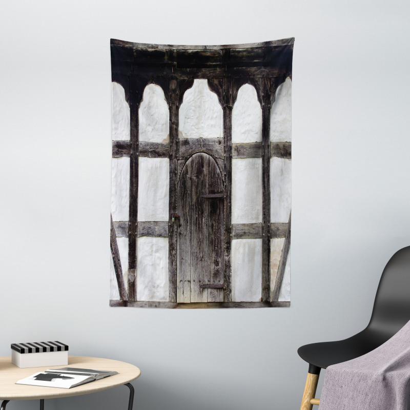 Grunge Farmhouse Door Tapestry