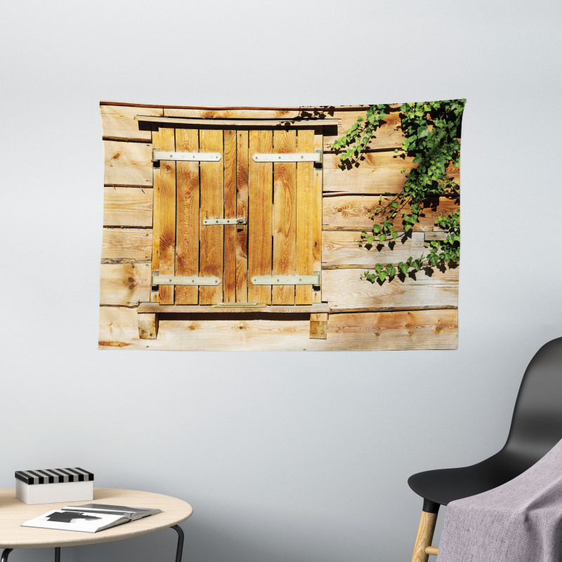 Countryside Shutters Wide Tapestry