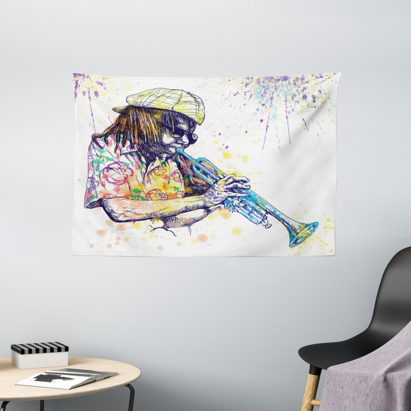 Entertainment Vivid Art Wide Tapestry