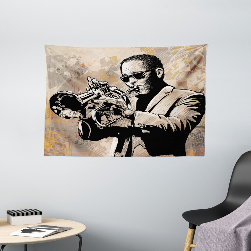 Musician Wide Tapestry