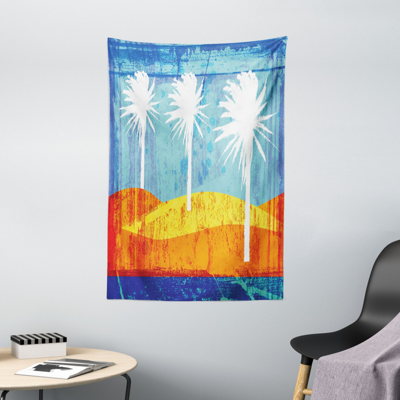 Tropic Beach Palms Tapestry