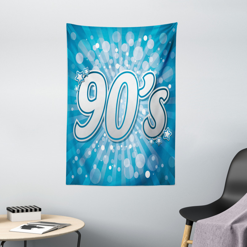 90s Pop Art Star Retro Tapestry