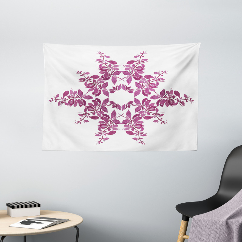 Bridal Flower Bouquet Wide Tapestry