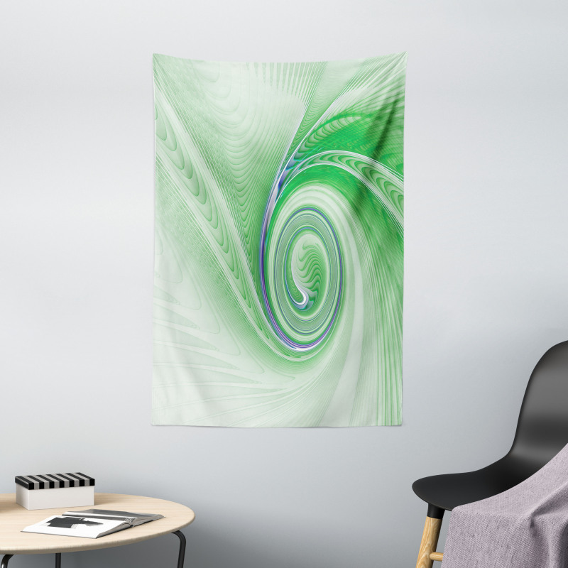 Abstract Fractal Spirals Tapestry