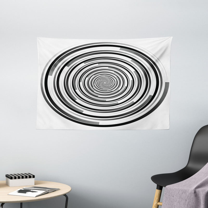 Abstract Art Spirals Wide Tapestry