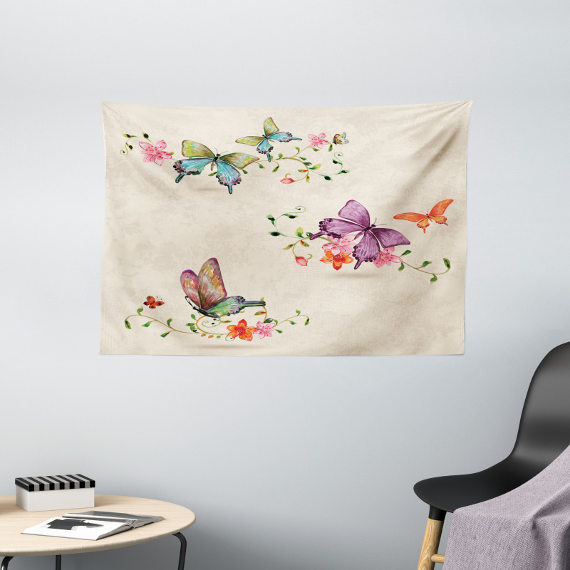 Wings Moth Transformation Wide Tapestry