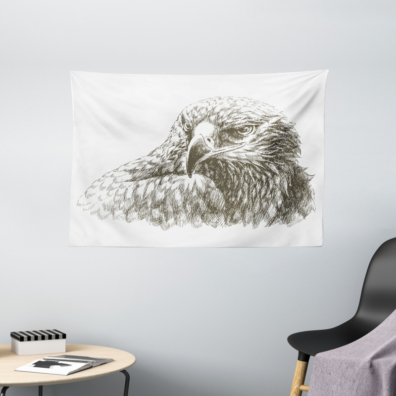 Eagle Wildlife Art Wide Tapestry