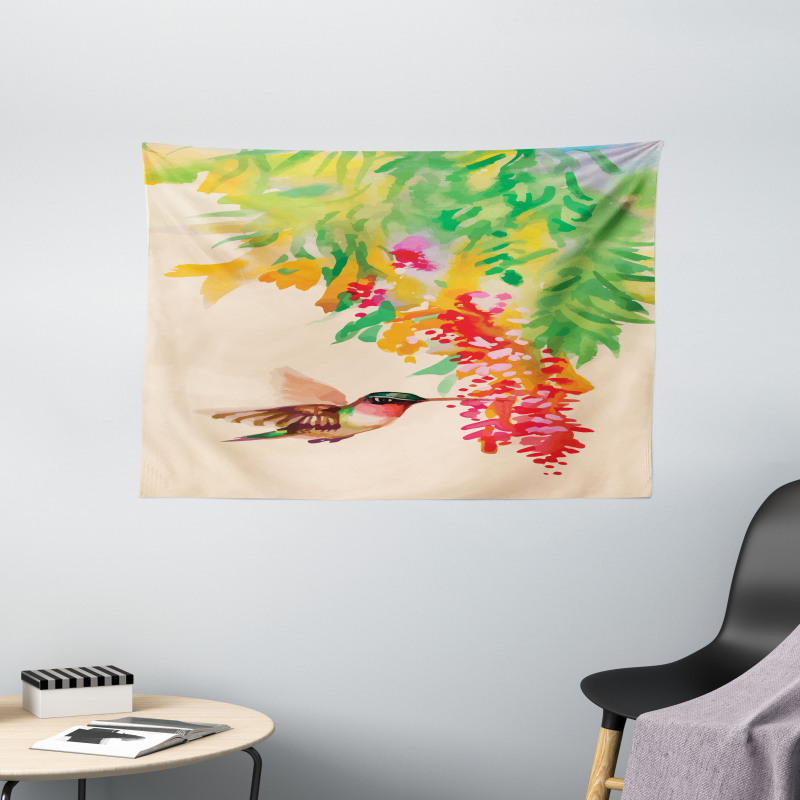 Colibri Exotic Tree Wide Tapestry