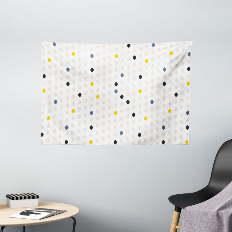 Polka Dots Geometric Wide Tapestry