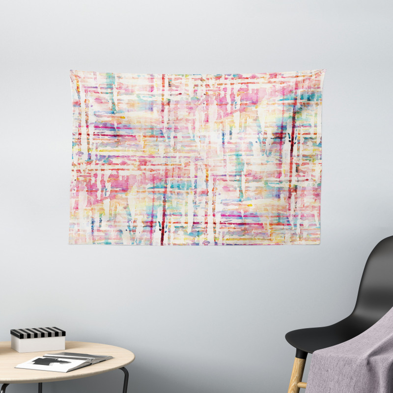 Grunge Mixed Wide Tapestry