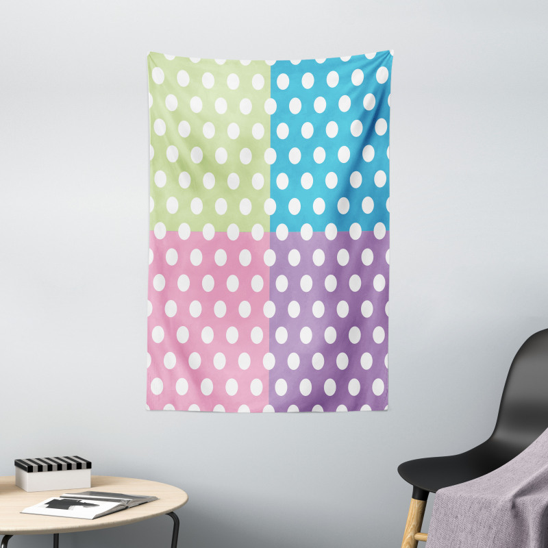 Polka Dots Patchwork Tapestry