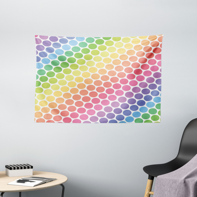 Eternal Shapes Retro Wide Tapestry