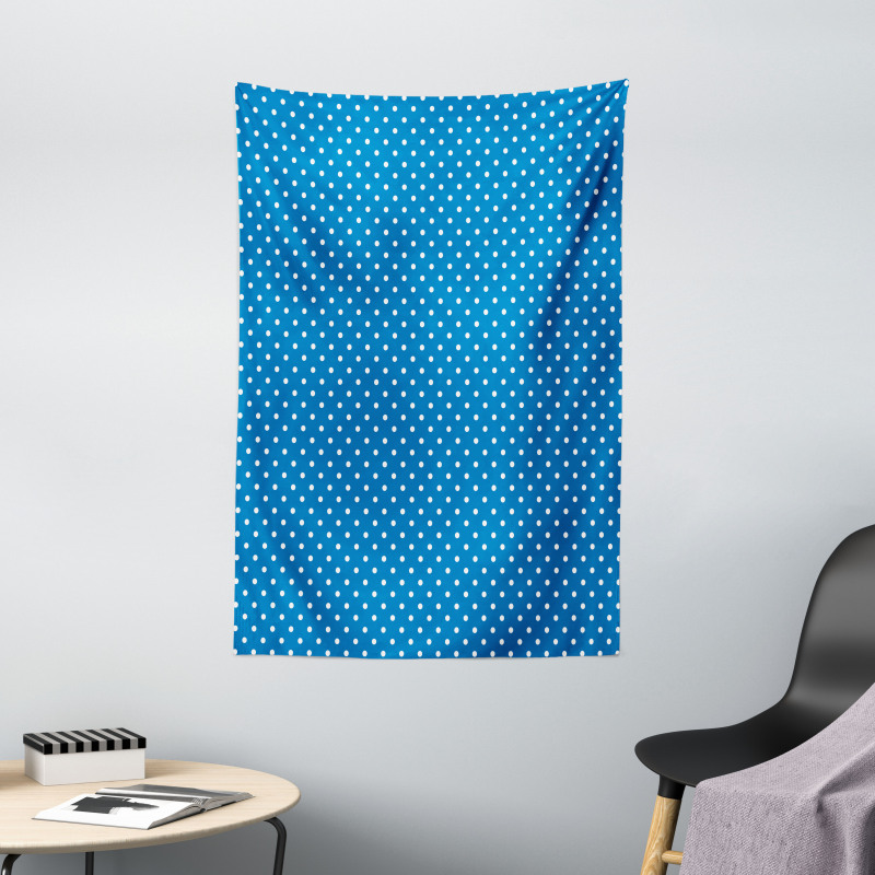 Polka Dots Navy Boys Tapestry