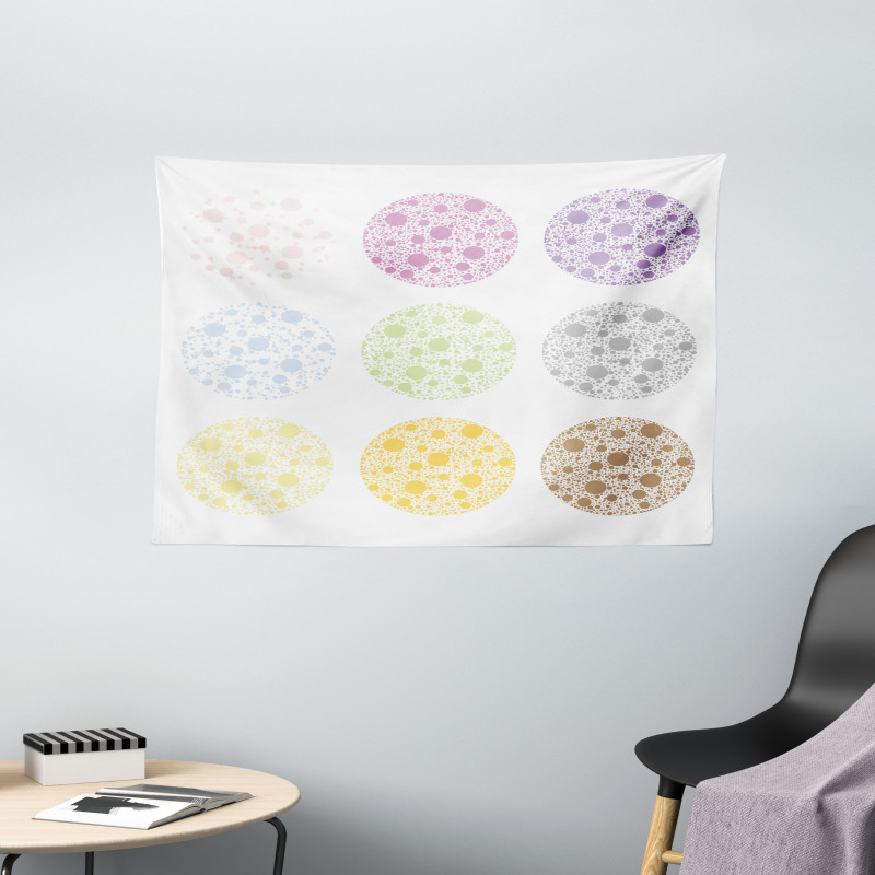 Polka Dots and Rounds Wide Tapestry