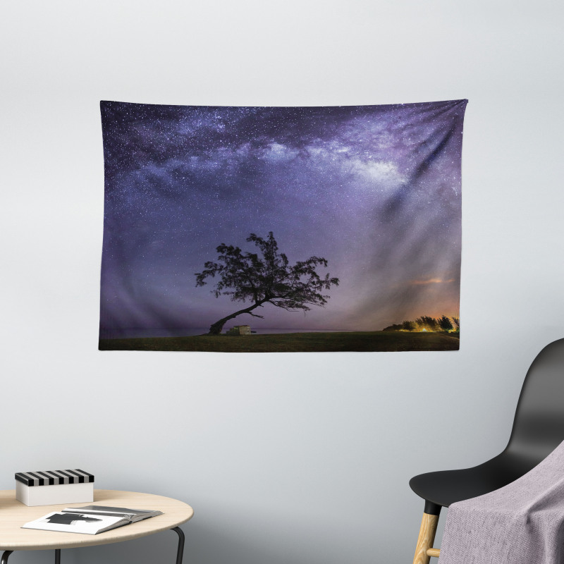 Milky Way Stars Space Wide Tapestry