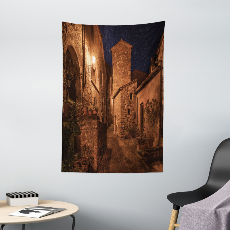 Medieval Town Street Tapestry