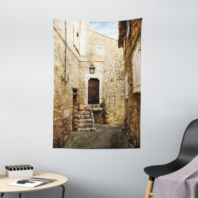 Narrow Cobble Street Tapestry