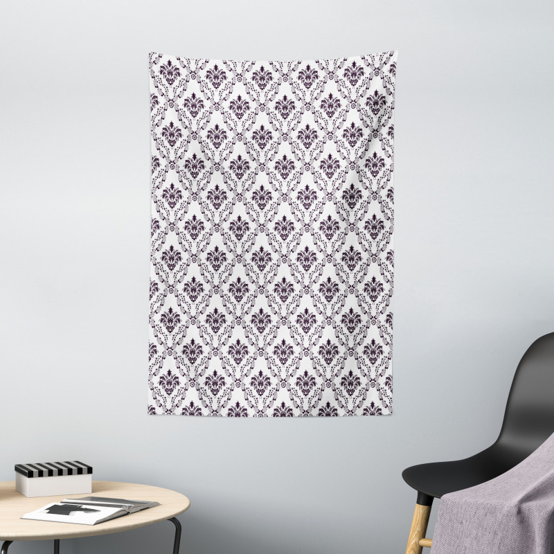Small Flowers Leaves Tapestry